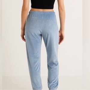 Juicy Couture Light Blue Velour Joggers